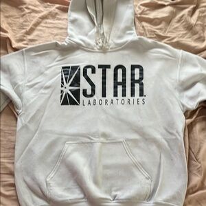 Gildan Polyester STAR Laboratories White Hoodie